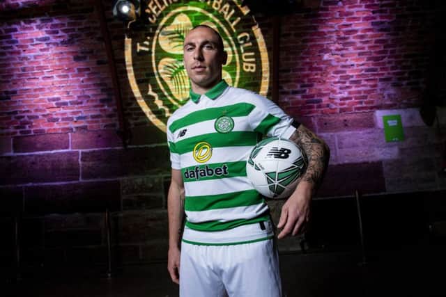 Scott Brown models 
Celtic's new home kit for next season. Picture: Craig Williamson/SNS
