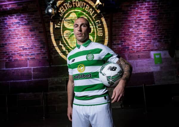 Scott Brown models 
Celtic's new home kit for next season. Picture: Craig Williamson/SNS