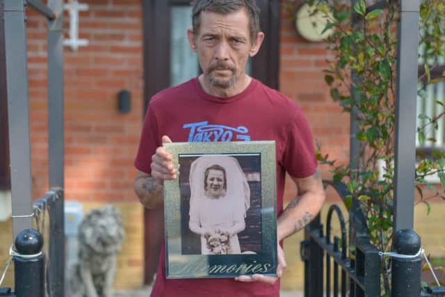 Mark Bunting, 46, son of Eileen Bunting, 64, who died less than two weeks after being attacked by another patient in Hull Royal Infirmary in East Yorks. Picture: SWNS