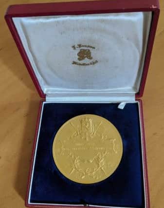 The medal will finally be presented
