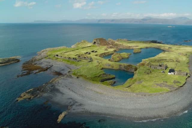 The abandoned island of Belnahua was once a bustling centre for slate production