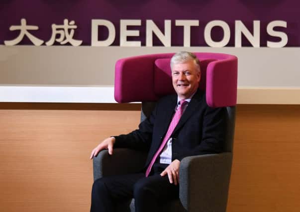 Kenneth Shand, pictured at Dentons' Glasgow office in George Square, is determined to help Scottish companies navigate global waters. Picture: John Devlin.