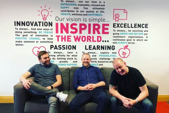 Some of the team at the Dunfermline-based firm. Picture: Contributed