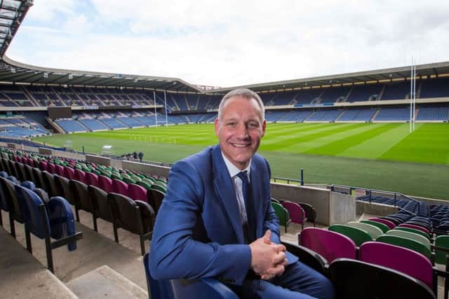 Matthew Kirkman, Openreach's director of infrastructure solutions, spoke at BT Murrayfield Stadium