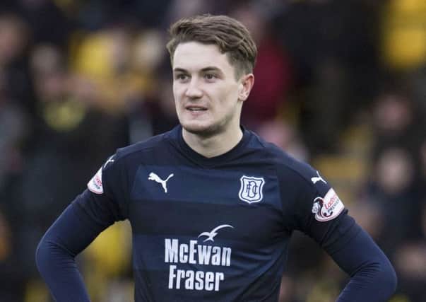 On-loan Scott Wright quickly became immersed in Dundee's battle to remain in the Premiership. Picture: SNS.