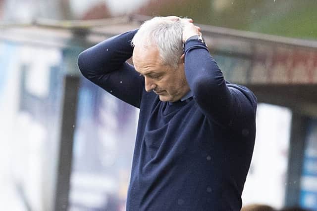 Falkirk boss Ray McKinnon is aiming for a win over Ross County in a bid to make the play-offs. Picture: Kenny Smith/SNS