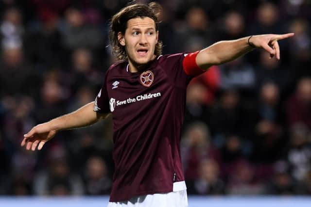 Hearts midfielder Peter Haring has signed a new contract. Picture: SNS