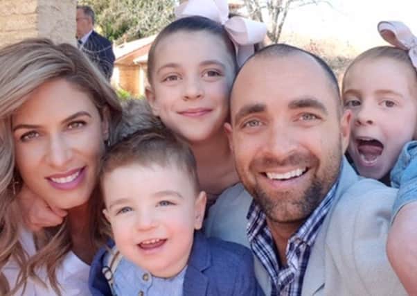 Gennaro Rapinese with wife Joanna and kids Mia, seven, Stella, six, and two-year-old Nicholas