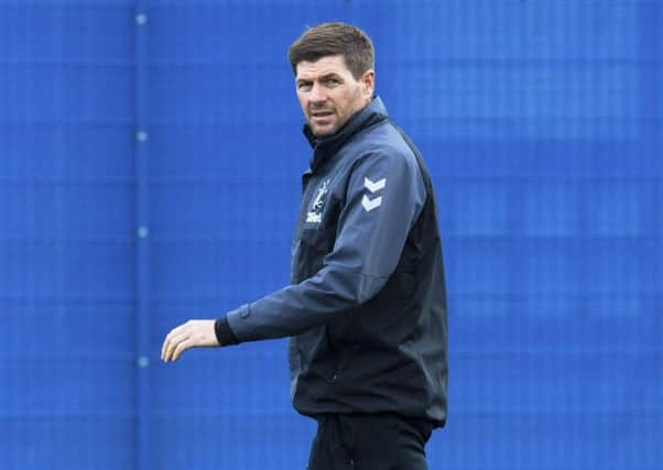Rangers manager Steven Gerrard ahead of his team's game against Hibs. Pic: SNS/Craig Foy