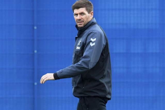 Rangers manager Steven Gerrard ahead of his team's game against Hibs. Pic: SNS/Craig Foy