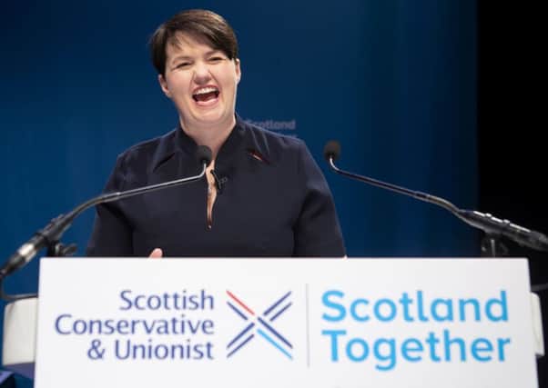 Ruth Davidson was once a Conservative conference star, but she's now in Boris Johnson's shadow (Picture: Jane Barlow/PA Wire)
