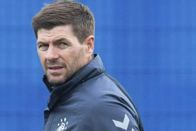 Rangers manager Steven Gerrard ahead of their game against Hibs. Pic: SNS/Craig Foy