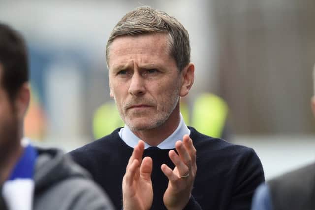 Queen of the South face Montrose on Tuesday night but Gary Naysmith will not be in the dug-out. Picture: Sammy Turner/SNS
