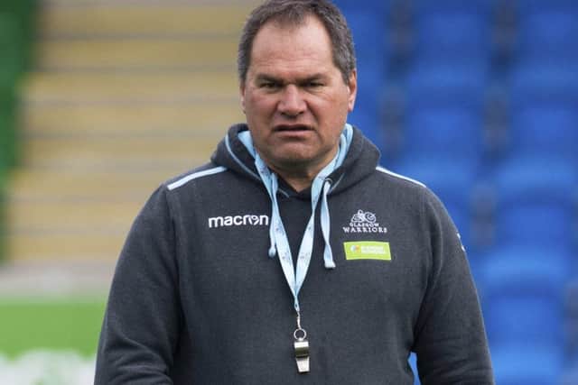Glasgow Warriors head coach Dave Rennie. Picture: SNS