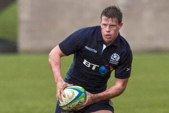 Former Scotland U19 international 
Lewis Berg was player of the tournament as Watsonians won the Kelso Sevens. Picture: SNS