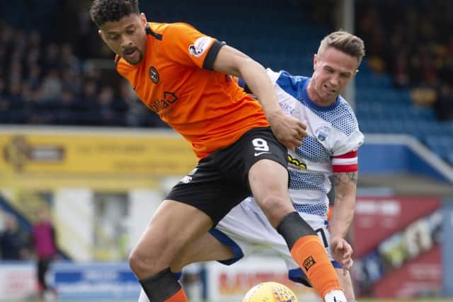 Dundee United's Osman Sow will be involved in the Premiership play-off semi-finals. Picture: SNS