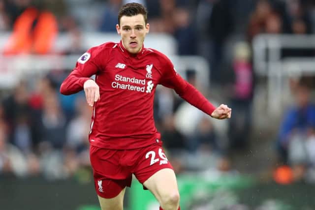 Andy Robertson says there is hope for Liverpool despite being 3-0 down to Barcelona. Picture: Getty.