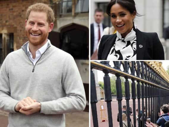 Prince Harry announced the happy news as wellwishers gathered outside Buckingham Palace