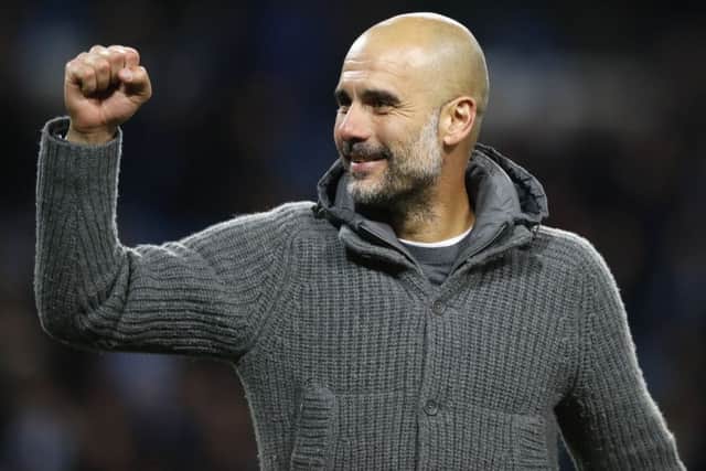 Pep Guardiola described this season as his most challenging, Picture: PA.