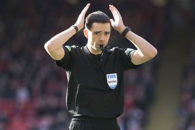 Referee Kevin Clancy. Picture: SNS