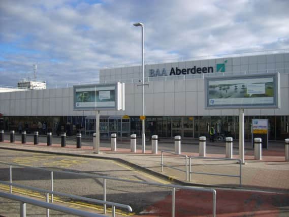 The incident happened at Aberdeen Airport.