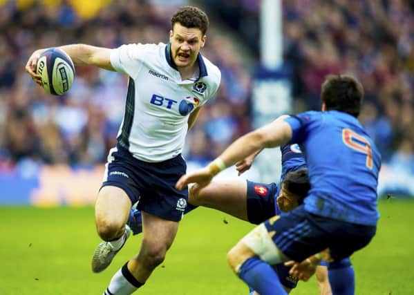Scotland centre Duncan Taylor has been out of action since September but is returning to fitness. Picture: Bill Murray/SNS/SRU
