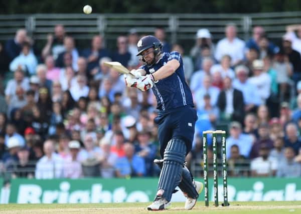 Scotland's Matthew Cross is likely to open the batting against Afghanistan. Picture: Andy Buchanan/AFP/Getty Images