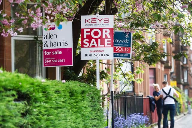 Fewer homes on the market due to Brexit fears means Scottish sale prices are increasing. Picture: John Devlin