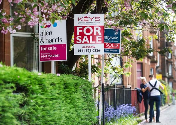 Fewer homes on the market due to Brexit fears means Scottish  sale prices are increasing. Picture: John Devlin