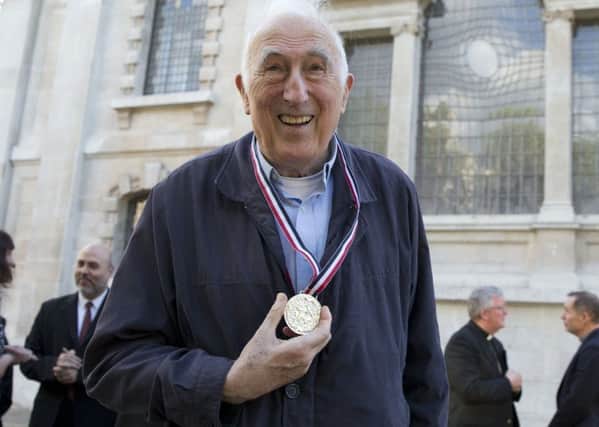 Jean Vanier poses for a photograph after receiving the Templeton Prize at St Martins-in-the-Fields church in London. Picture: AP