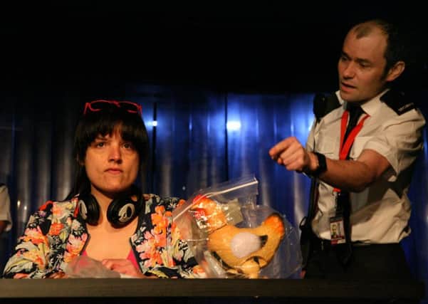 Toy Plastic chicken is based on a true story. Neshla Caplan as Rachel and David James Kirkwood as Ross