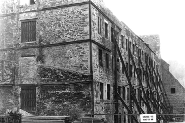 The ruined buildings were finally bought out using a Compulsory Purchase Order. PIC: New Lanark Trust.