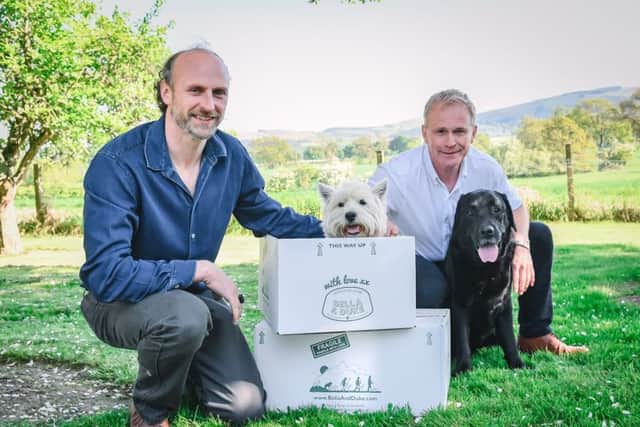 Bella & Duke was founded by friends Mark Scott and Tony Ottley after three of their four dogs developed cancer. Picture: Gill Murray
