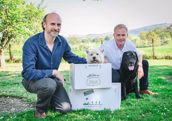 Bella & Duke was founded by friends Mark Scott and Tony Ottley after three of their four dogs developed cancer. Picture: Gill Murray