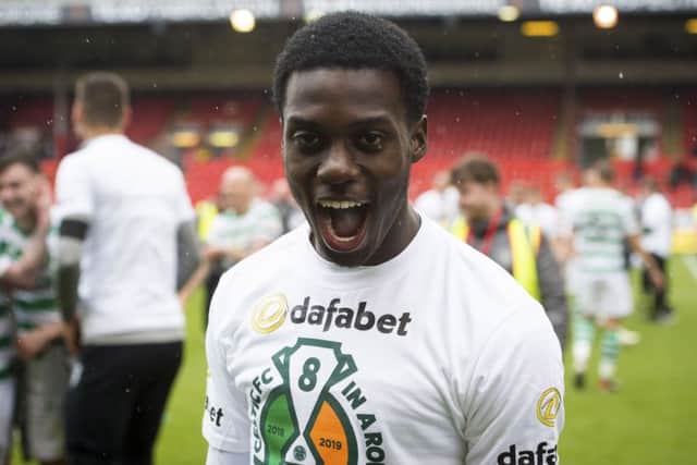 Timothy Weah joined Celtic on loan from PSG in January. Picture: SNS