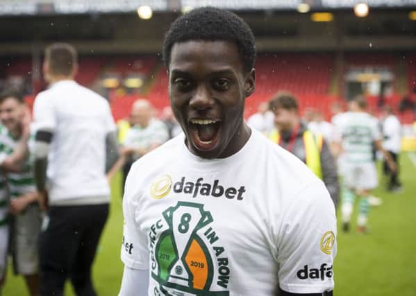 Timothy Weah joined Celtic on loan from PSG in January. Picture: SNS