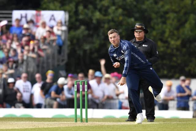 Testing himself against quality batsmen while playing for Derbyshire has improved Mark Watt. Picture: SNS.