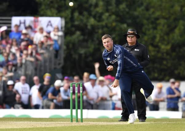 Testing himself against quality batsmen while playing for Derbyshire has improved Mark Watt. Picture: SNS.