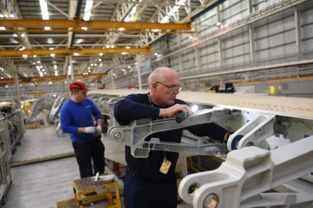 Airbus employees in Wales. The UK enjoyed accelerated economic growth in the first quarter of 2019. (Picture: Getty)