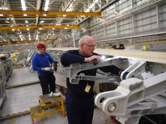 Airbus employees in Wales. The UK enjoyed accelerated economic growth in the first quarter of 2019. (Picture: Getty)