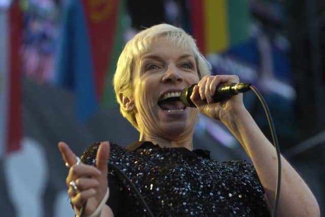 David A Stewart is best known for Eurythmics, his partnership with Scots-born singer Annie Lennox (pictured). Picture: Cate Gillon
