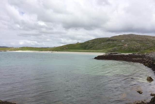 Prince's Bay on Eriskay, where Bonnie Prince Charlie is said to have landed in 1745.