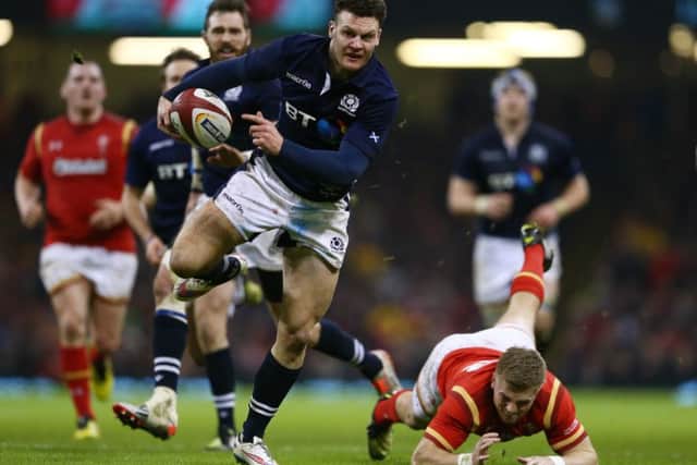 Scotland centre Duncan Taylor has only just resumed training after a long injury lay-off. Picture: Michael Steele/Getty Images
