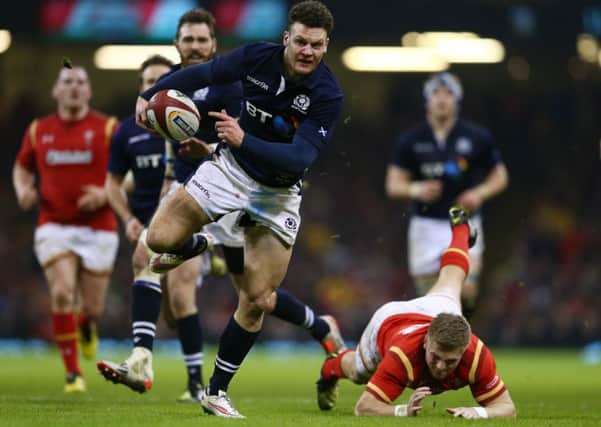 Scotland centre Duncan Taylor has only just resumed training after a long injury lay-off. Picture: Michael Steele/Getty Images