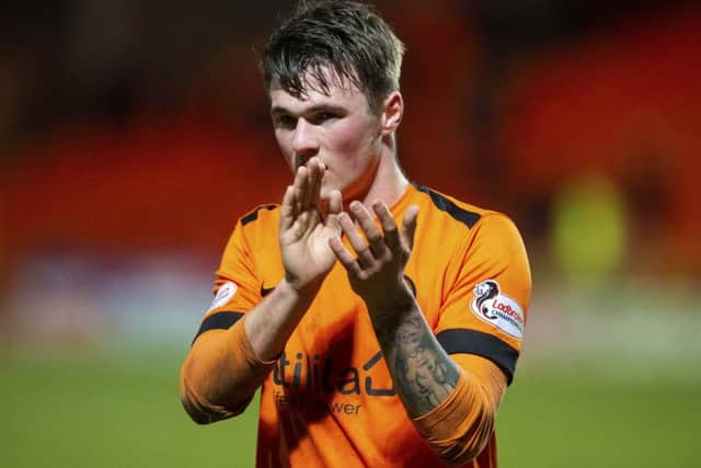 Dundee United's Jamie Robson. Pic: SNS/Ross MacDonald