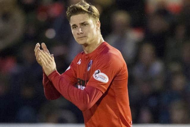 Kristoffer Syvertsen scored the opening goal. Pic: SNS/Bill Murray