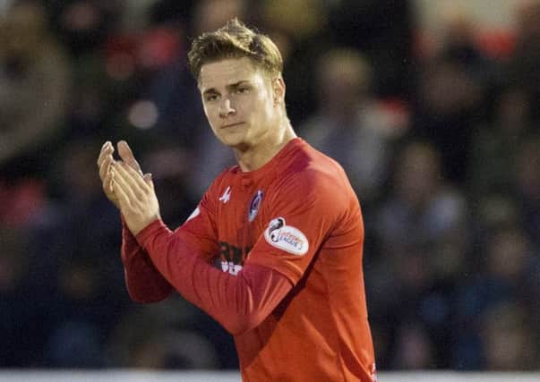 Kristoffer Syvertsen scored the opening goal. Pic: SNS/Bill Murray