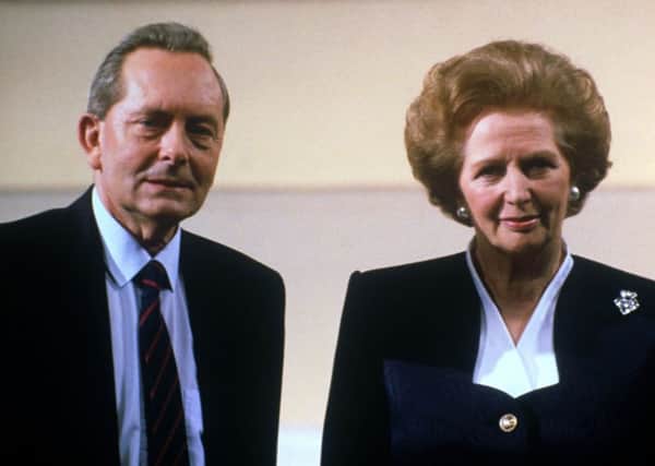 Broadcaster and former Labour MP Brian Walden with then prime minister Margaret Thatcher in 1989. Picture: PA