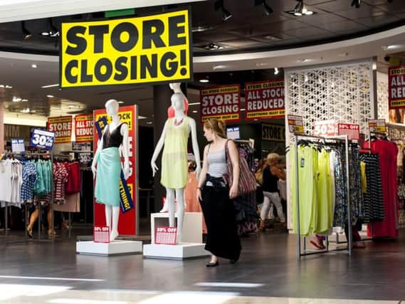 Scotland's high streets have benefited from higher footfall in April.