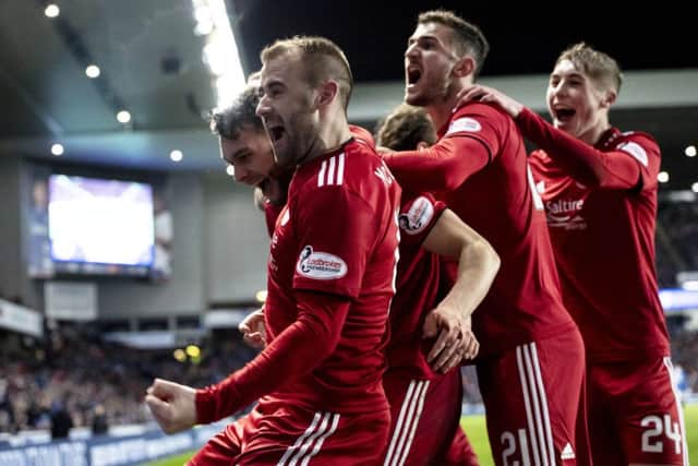 Having the upper hand over Rangers made up for losing out on second place - the Dons are up two per cent on last year